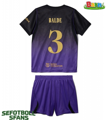 Barcelona Alejandro Balde #3 Bortaställ Barn 2026-27 Kortärmad (+ Korta byxor)